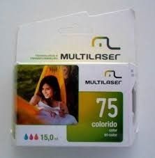 Cartucho 75 Multilaser Hp
