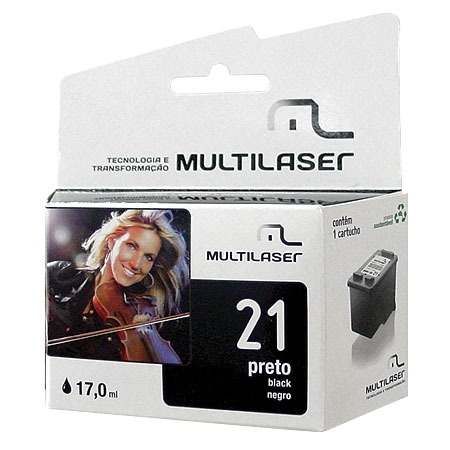 Cartucho 21 Multilaser Hp